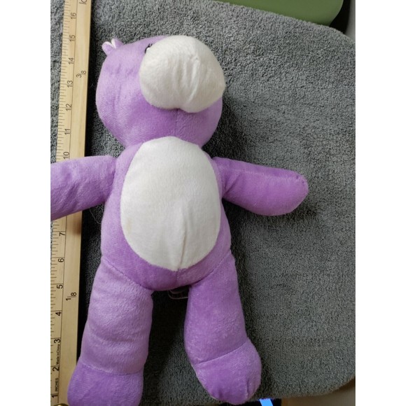 Kellytoy  teddy bear purple, nose white ,14" - Picture 3 of 5